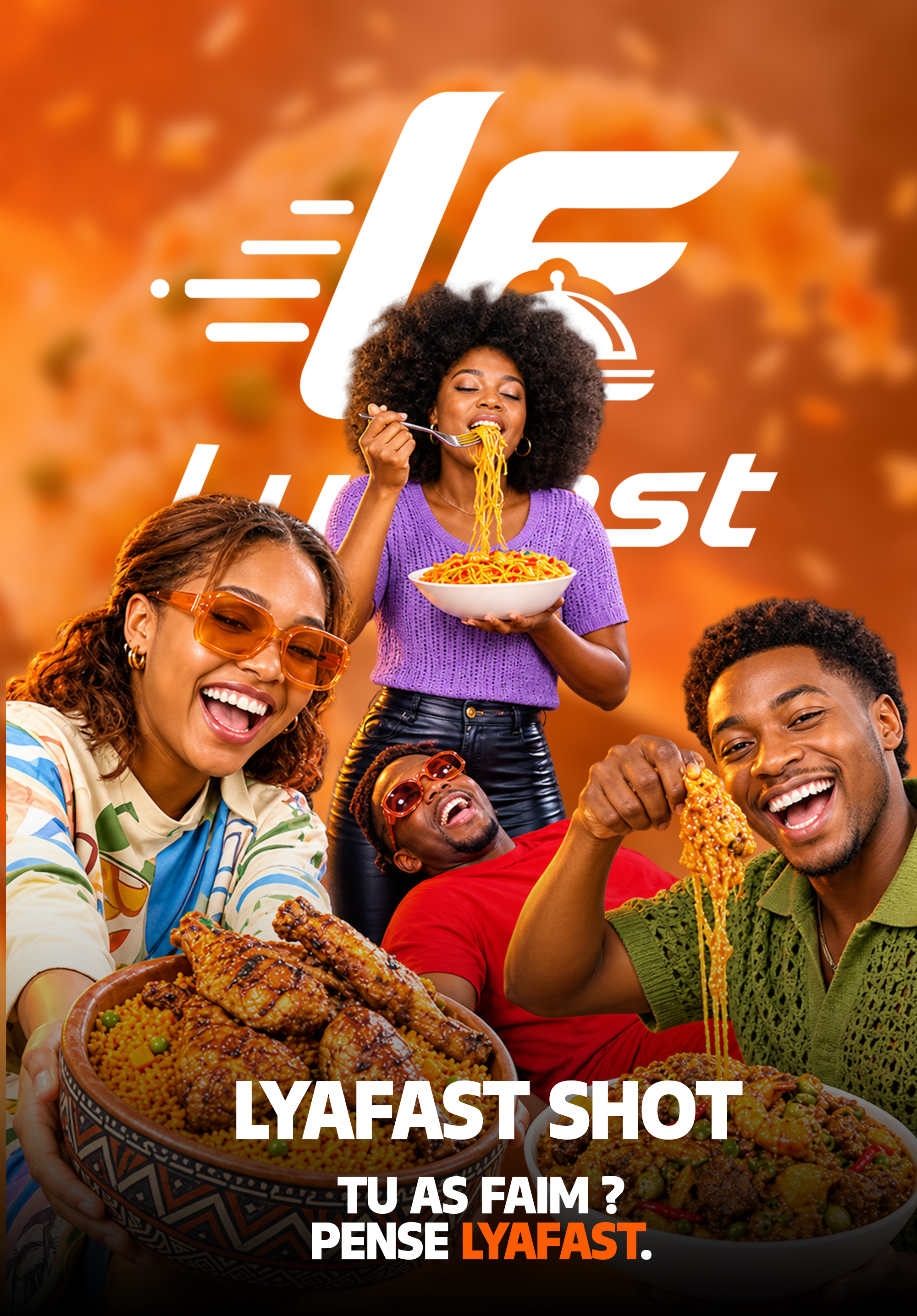 Lyafast — repas et livraison au Congo